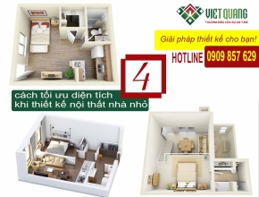 4 cách tối ưu diện tích khi thiết kế nội thất nhà nhỏ 