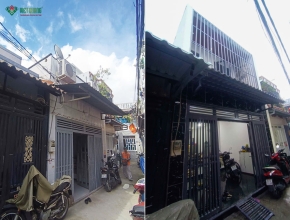 Cải tạo sửa nhà nâng tầng trọn gói nhà Anh Huy ở Quận 7 