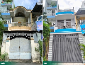 Từ căn nhà 2 tầng chật hẹp thành không gian 3 tầng tum sân thượng 4x16m hoàn hảo 