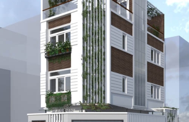 Xây nhà phố 3.5 tầng 2 mặt tiền nhà anh Hạc Quận 9