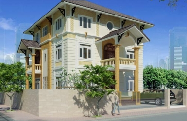 Xây dựng nhà biệt thự nhà anh Nghĩa quận Bình Tân